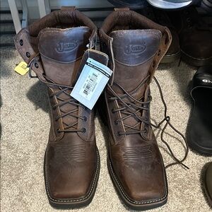 Justin Boots Men's Brown Leather Western Boots